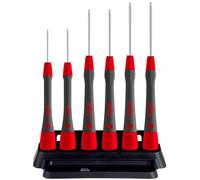 Wiha 42993 264PK601 PicoFinish, Red Black, Sechskant-Kugelkopf 6-TLG. mit Halter
