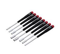 Wiha 26590 Nut Driver Set with Precision Handle in Canvas Pouch, 2.5 to 6mm, 8 Piece Set