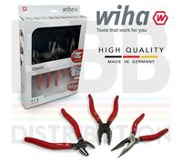 Wiha 26850 Combination Plier Set 3pcs Needle Nose Pliers Diagonal Cutter