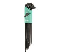 Wiha 26970 12 Piece ESD Safe Drive-loc 4 and Tweezers Set | Extra-Long Reach, Black Oxide, CRM-72 Tool Steel