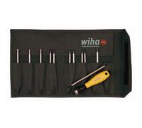 Wiha 26985 System 4 ESD Safe Drive-Loc Slotted 1.5-4.0 and Phillips 000-1 and Torx T1-T15, Interchangeable 12-Piece Set