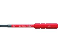 Wiha 2831-18 SW 2.5x75 Slim-Vario VDE Wechselbit, True Red, (37224)