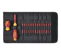 Wiha 41231 SoftFinish® electric slimVario Screwdriver Set, 19 Piece WHA41231