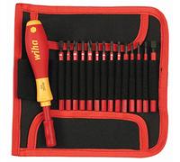 Wiha 28390 Insulated Slimline Interchangeable Set Includes Handle with Pouch, 15-Piece by Wiha