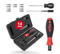 Wiha 2852S10 TorqueVario-S Torque Screwdriver Set 13 Piece | Produces a clear audible and perceptible signal when the set torque is reached for process-safe fastening.