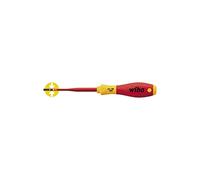 Wiha 3.5 x 100mm Slim Fix VDE Screwdriver Slotted