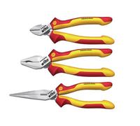 Wiha 3 Piece Industrial Electric Pliers Set For Professionals