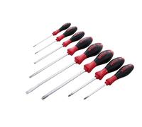Wiha 30298 8-Piece Slotted and Phillips Screwdriver Set with Soft Finish Handles