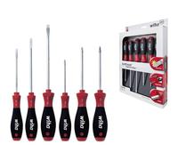 Wiha 302HK601 SoftFinish Screwdriver Set Phillips Pozidriv 6pc