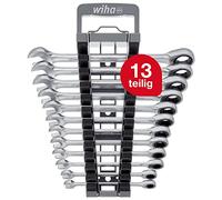 Wiha 303-91 Ratcheting Combination Wrench Set 13 pcs, Red