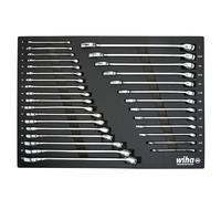 31 Piece Combination Wrench Tray Set - SAE and Metric