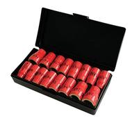 Wiha 31491 3/8-Inch Drive Socket Set, Inch/Metric, Insulated, 16 Piece