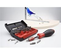 Wiha 32 Piece Standard Bit Set Collector Slotted, Pozidriv, Phillips 34686