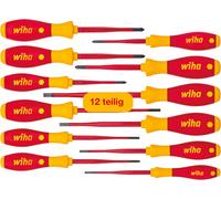 wiha 3201K12 SlimFix 12pc VDE Screwdriver Set, Red Yellow