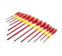 Wiha 32094 Slotted and Phillips Insulated Screwdriver Set, 1000 Volt, 13 Piece