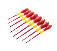 Wiha 32197 Insulated Slimline/Phillips/Square Driver Set, 8-Piece