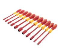 Wiha 32296 11-Piece 1000-Volt Insulated Nut Inch Driver Set