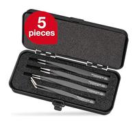 Wiha 32349 Professional ESD SMD Tweezer Set, 4 Piece