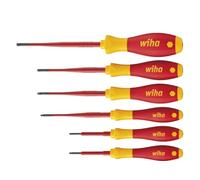 Wiha Torx Screwdriver Set Electric Slimfix Slotted 6 Piece Hand Repair Tools