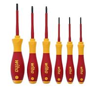 Wiha 32590 Torx Screwdriver Set with SoftFinish Handle, 1000 Volt, 6 Piece