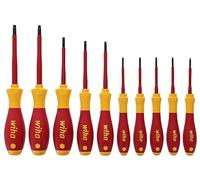 Wiha 32592 Torx Screwdriver Set with SoftFinish Handle, 1000 Volt, 10 Piece