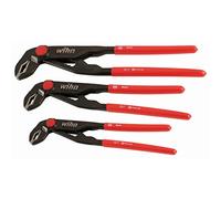 Wiha 32669 Push Button Adjustable Water Pump Pliers Set, 3 Piece