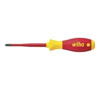 Wiha 3281 Screwdriver SoftFinish® electric slimFix SL/PZ1 x 80 mm