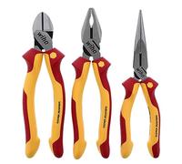 Wiha 32981 Insulated Industrial Pliers/Cutters Set, 3-Piece