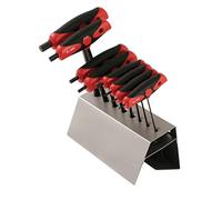 Wiha 33489 Metric T-Handle Set Soft Grip Ball End Hex, 8-Piece