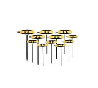 Wiha 33494 11-Piece Soft Grip T-Handles Ball Hex Inch Dual Drive