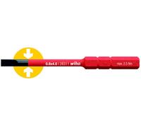 Wiha - 34579 - Softfinish Vde Slimbit Slotted Screwdriver 3.0 X 75mm 1000v Ac