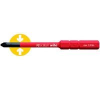 Wiha - 34586 - Softfinish Vde Slimbit Pozi Screwdriver Pz2 X 75mm 1000v Ac