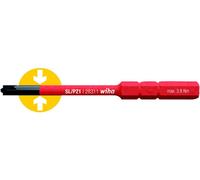 Wiha 34589 Softfinish Vde Slimbit Slotted/pozi Screwdriver Sl/pz1 X75mm 1000v Ac
