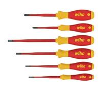 Wiha 35389 Softfinish Electric Slimfix Sl/ph Screwdriver Set 6 Piece Wha35389