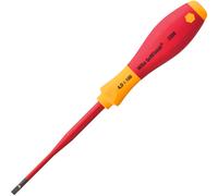 Wiha 35392 Slotted Screwdriver 6.5mm Flat Head 1000v SlimFix VDE Electrician