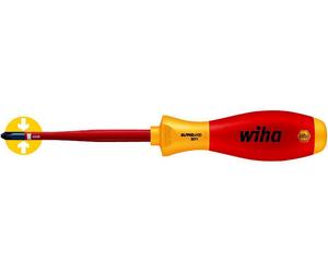 Wiha - 35502 - Softfinish Vde Slimfix Xeno Screwdriver Sl/ph1 X 80mm 1000v Ac