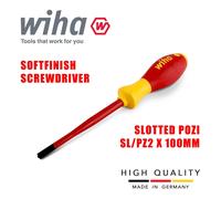 Wiha 36330 PlusMinus Screwdriver Pozidrive 1000v VDE Electrician SoftFinish Grip