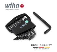Wiha 36459 L-key Allen Key Set Classic Holder Torx Plus Short 8pc Black Oxidised