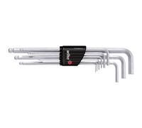 Wiha 369H9 Compact, Black, 9-TLG. Sechskant Kugelkopf, mattverchromt