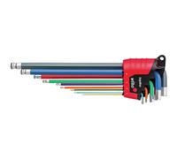 Wiha 369RE9F L-key set in ErgoStar holder Hex Ball Magicring 9pc 41979