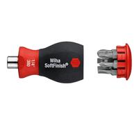 Wiha 380102 Screwdriver Magazine Bit Holder Stubby - Magnetic 1/4"