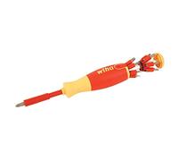 Wiha 38051 Insulated Ultra Driver 12-in-1 Insert Bit Holder Torx | Slotted, Phillips, Square, Torx
