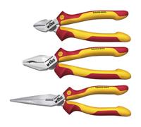 Wiha 38637 Industrial VDE Electrical Combination 3 Piece Pliers Set