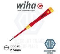Wiha 38876 2.5mm Slotted Flat Pico Finish VDE Electric Screwdriver (42376)