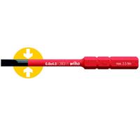 Wiha Slimbit Screwdriver Slotted 3.5mm Head 75mm 1000V Vde Electrician 41159