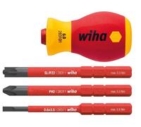 Wiha - 41230 - Stubby Vde Screwdriver Set - 3 Slimbits