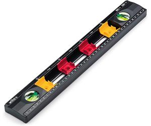 Wiha 42074 Black Electrician’s Spirit Level Ruler 40cm Easy to mark back boxes.