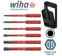 Wiha 42214 Hex 6 Piece slimBit Set Case Flexible Compact Mobile 43163