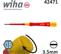 Wiha 42471 3.5mm Slotted Flat Pico VDE Electric Screwdriver New Design 38878