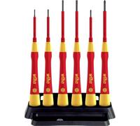 Wiha 42989 Series 2270P Pico Finish Electric Fine Screwdriver Set, Slotted,Chrome